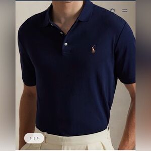 Polo Ralph Lauren Soft Cotton Polo Shirt Short Sleeve Blue Size XL